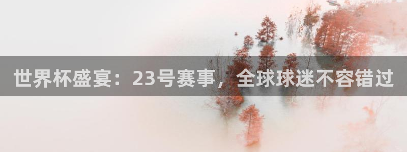 世界杯盛宴：23号赛事，全球球迷不容错过